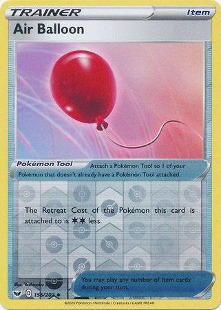 Air Balloon : SWORD & SHIELD BASE (Reverse holo) - 156/202