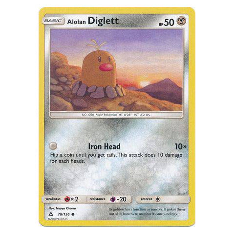 Alolan Diglett : ULTRA PRISM - 78/156