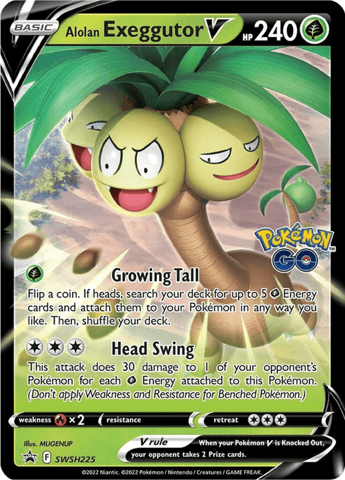 Alolan Exeggutor V : JUMBO PROMO - SWSH225