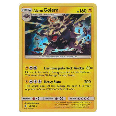 Alolan Golem : GUARDIANS RISING (Holo) - 42/145