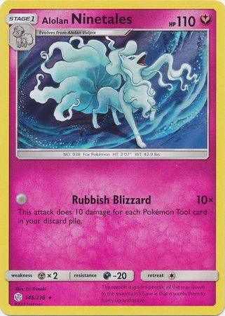 Alolan Ninetales : COSMIC ECLIPSE (Holo) - 145/236 - Lockett Labs UK