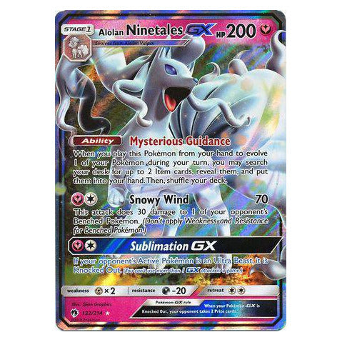 Alolan Ninetales GX : LOST THUNDER - 132/214