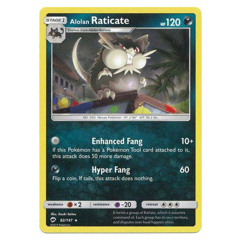 Alolan Raticate : BURNING SHADOWS - 82/147