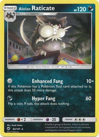 Alolan Raticate : BURNING SHADOWS - 82/147