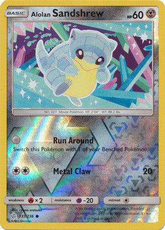 Alolan Sandshrew : COSMIC ECLIPSE (Reverse holo) - 137/236 - Lockett Labs UK
