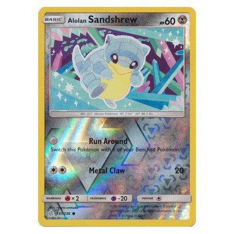 Alolan Sandshrew : COSMIC ECLIPSE (Reverse holo) - 137/236