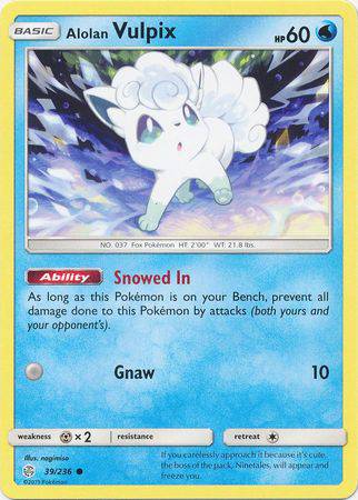 Alolan Vulpix : COSMIC ECLIPSE - 39/236 - Lockett Labs UK