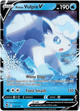 Alolan Vulpix V : PROMO (Snowflake Stamp) (Sealed) - 033/195 - Lockett Labs UK