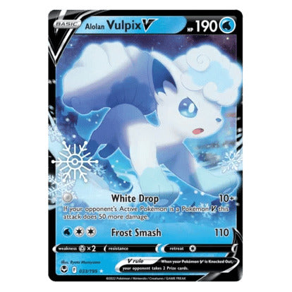 Alolan Vulpix V : PROMO (Snowflake Stamp) (Sealed) - 033/195