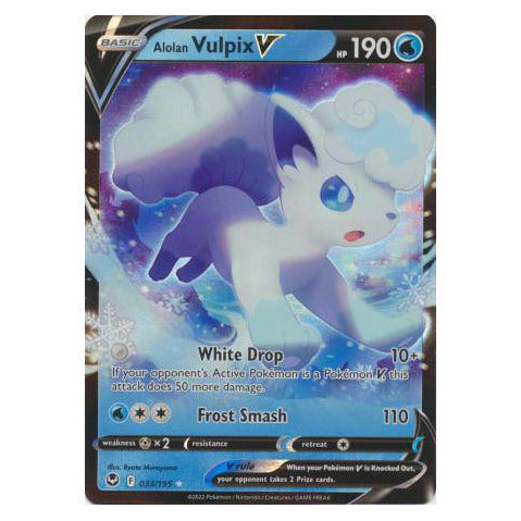 Alolan Vulpix V : SILVER TEMPEST - 033/195