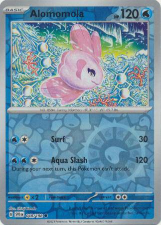 Alomomola : SCARLET & VIOLET BASE (Reverse holo) - 048/198 - Lockett Labs UK