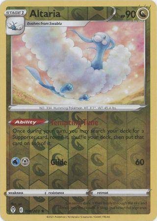 Altaria : EVOLVING SKIES (Reverse holo) - 106/203 - Lockett Labs UK