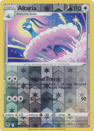 Altaria : SILVER TEMPEST (Reverse holo) - 143/195 - Lockett Labs UK