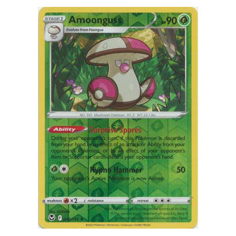 Amoonguss : SILVER TEMPEST (Reverse holo) - 012/195