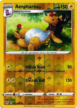 Ampharos : DARKNESS ABLAZE (Reverse holo) - 057/189