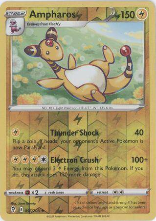 Ampharos : EVOLVING SKIES (Reverse holo) - 056/203 - Lockett Labs UK