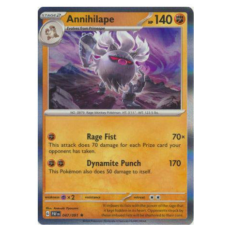 Annihilape : PALDEAN FATES (Holo) - 047/091