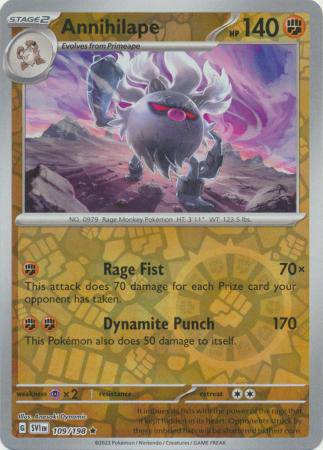 Annihilape : SCARLET & VIOLET BASE (Reverse holo) - 109/198 - Lockett Labs UK