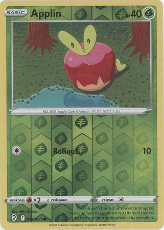 Applin : EVOLVING SKIES (Reverse holo) - 017/203 - Lockett Labs UK