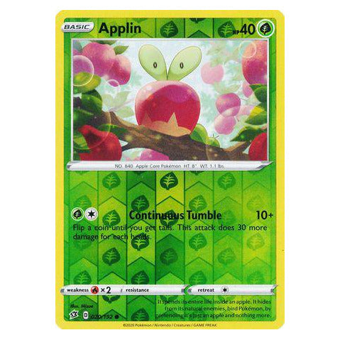 Applin : REBEL CLASH (Reverse holo) - 020/192