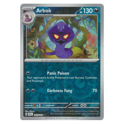 Arbok : TEMPORAL FORCES (Reverse holo) - 101/162