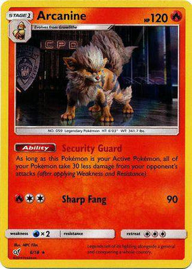 Arcanine : DETECTIVE PIKACHU (Holo) - 6/18 - Lockett Labs UK