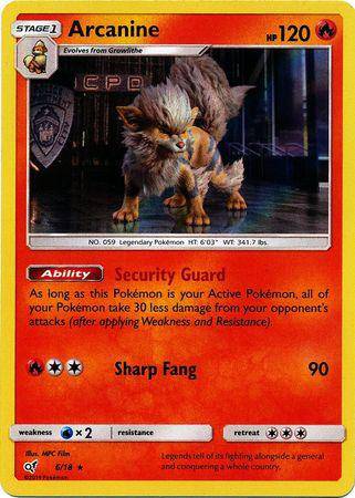 Arcanine : DETECTIVE PIKACHU (Holo) - 6/18