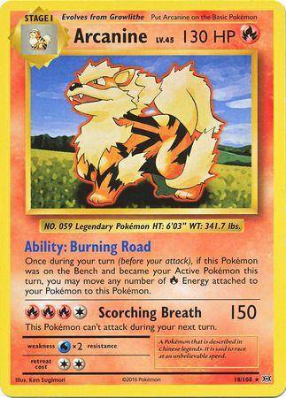 Arcanine : EVOLUTIONS - 18/108