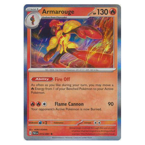 Armarouge : PALDEAN FATES (Holo) - 015/091