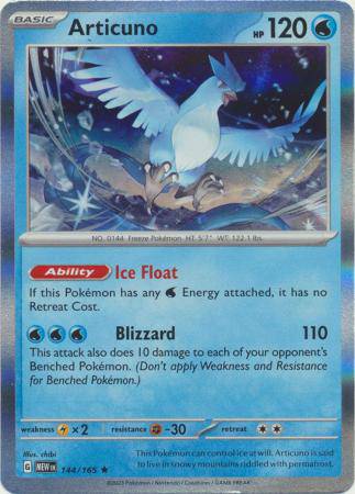 Articuno : 151 (Holo) - 144/165 - Lockett Labs UK