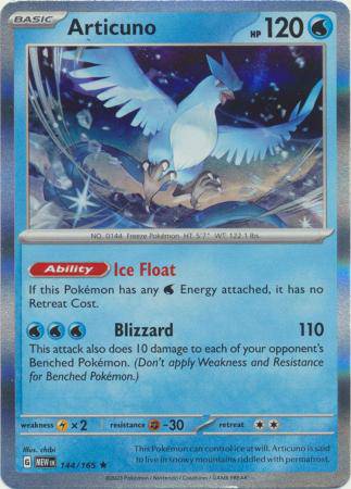 Articuno : 151 (Holo) - 144/165