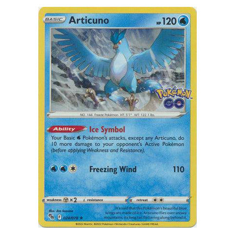 Articuno : POKEMON GO! (Holo) - 024/078