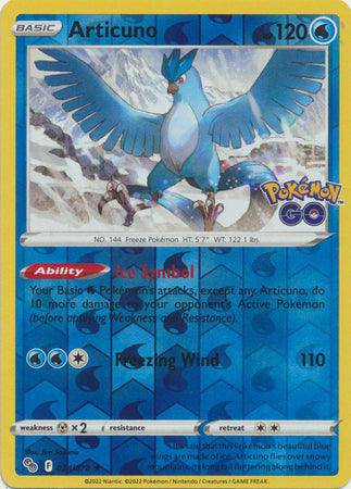 Articuno : POKEMON GO! (Reverse holo) - 024/078