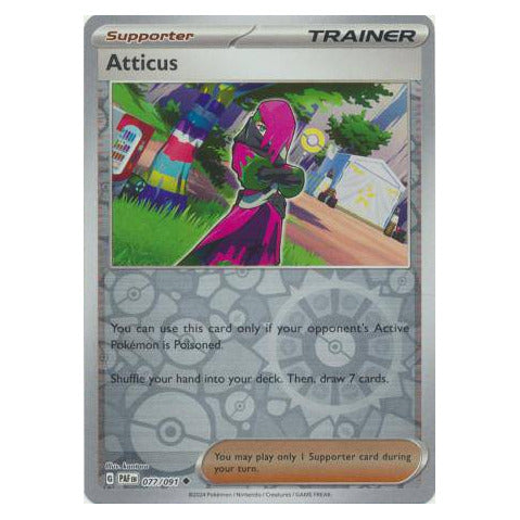 Atticus : PALDEAN FATES (Reverse holo) - 077/091