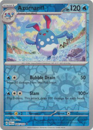 Azumarill : PALDEA EVOLVED (Reverse holo) - 045/193