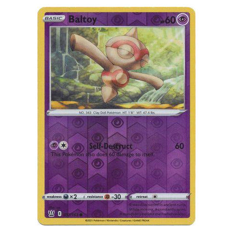 Baltoy : BATTLE STYLES (Reverse holo) - 057/163