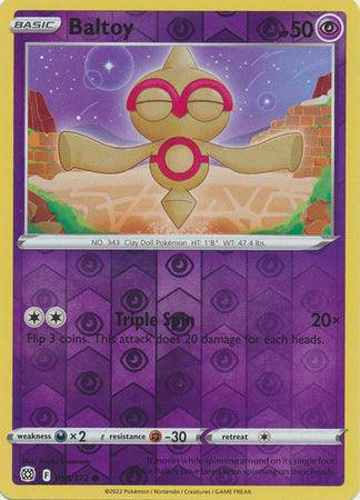 Baltoy : BRILLIANT STARS (Reverse holo) - 058/172 - Lockett Labs UK
