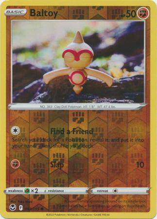 Baltoy : SILVER TEMPEST (Reverse holo) - 093/195 - Lockett Labs UK
