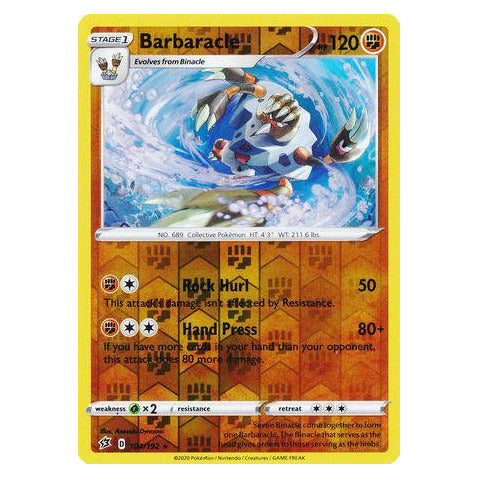Barbaracle : REBEL CLASH (Reverse holo) - 104/192