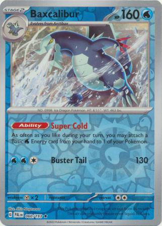 Baxcalibur : PALDEA EVOLVED (Reverse holo) - 060/193