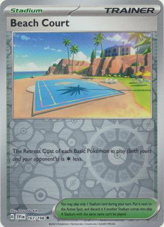 Beach Court : SCARLET & VIOLET BASE (Reverse holo) - 167/198 - Lockett Labs UK