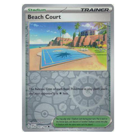 Beach Court : SCARLET & VIOLET BASE (Reverse holo) - 167/198