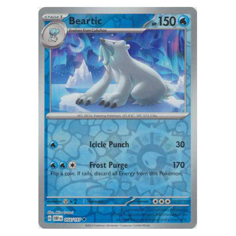 Beartic : OBSIDIAN FLAMES (Reverse holo) - 054/197