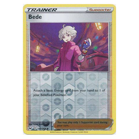 Bede : SWORD & SHIELD BASE (Reverse holo) - 157/202
