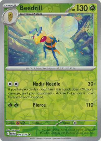 Beedrill : 151 (Reverse holo) - 015/165