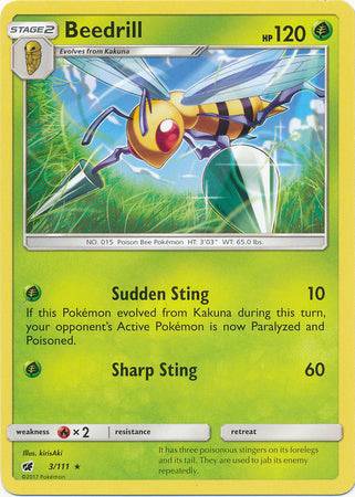 Beedrill : CRIMSON INVASION - 3/111 - Lockett Labs UK