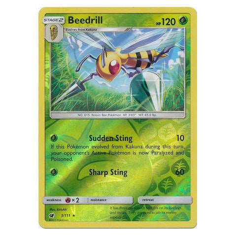 Beedrill : CRIMSON INVASION (Reverse holo) - 3/111