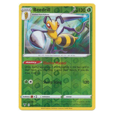 Beedrill : VIVID VOLTAGE (Reverse holo) - 003/185