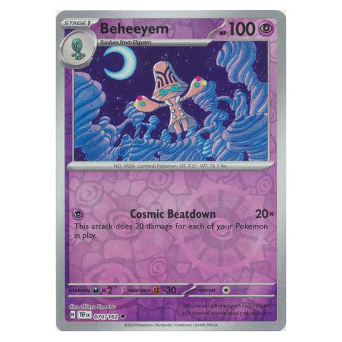 Beheeyem : TEMPORAL FORCES (Reverse holo) - 074/162