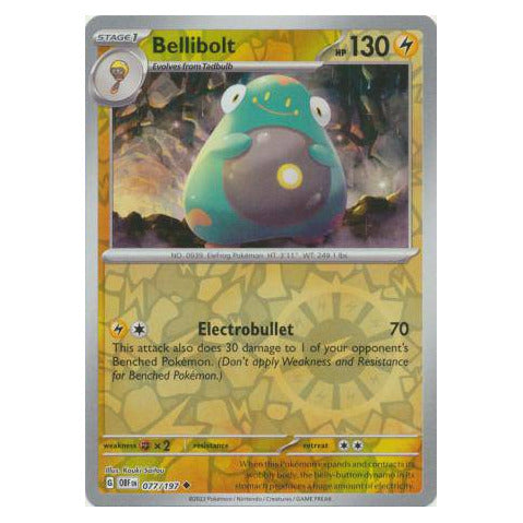 Bellibolt : OBSIDIAN FLAMES (Reverse holo) - 077/197